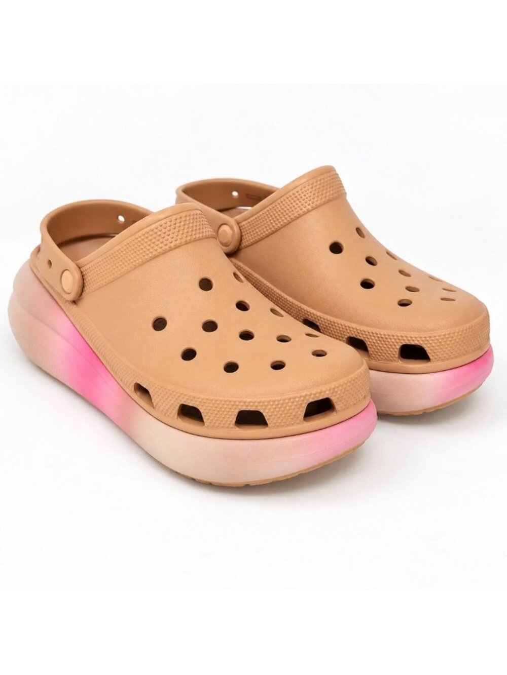 Crocs Classic Crush Color Dip Clog Cork Multi Mens 9 Womens 11 Platform